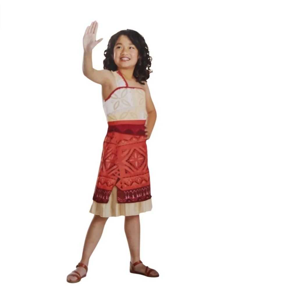 Disney Moana 2 Girls Classic Costume Dress S(6/6X)